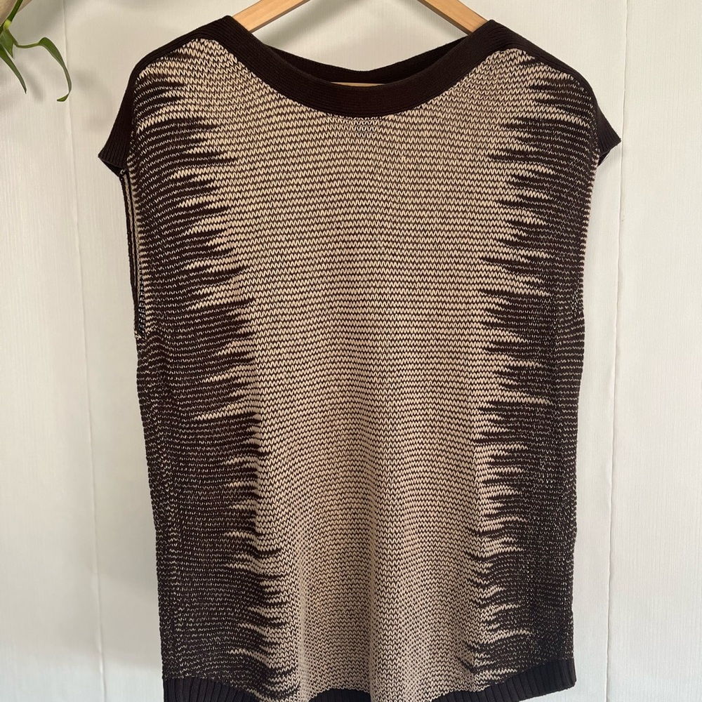 Worthington Brown Knit Sweater Vest